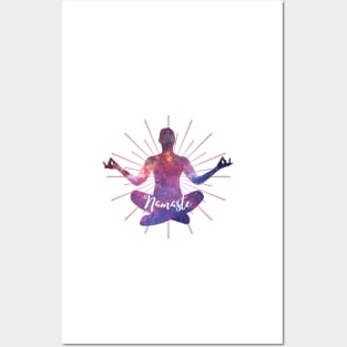 Namaste Meditation Universe Posters and Art